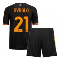 AS Roma Paulo Dybala #21 Tretí Detský futbalový dres 2023-24 Krátky Rukáv (+ trenírky)